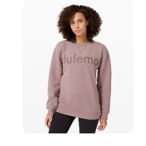 Lululemon All Yours Logo Crew sweatshirt Violet Verbena
